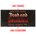 Customizable Large Vintage Wooden Bar Sign - Dead And Breakfast