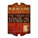 Dance On Tables - Kolorcoat™  Wood Bar Sign - Tavern Shaped