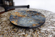 Lazy Susan - Smokey Grey Marble W/ Gold Design