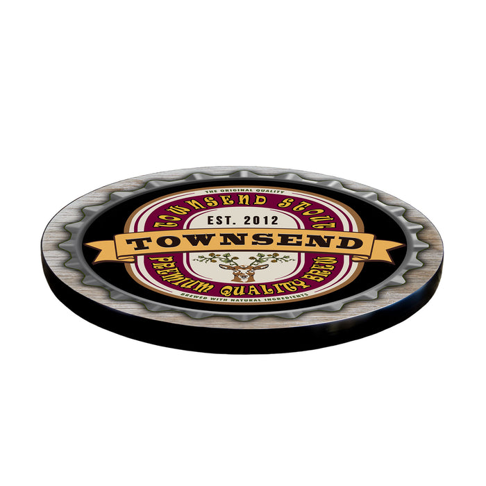 Round lazy susan with 'Townsend' branding on a white background