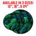 Lazy Susan - Green Tropical Leaves - 3 Different Sizes