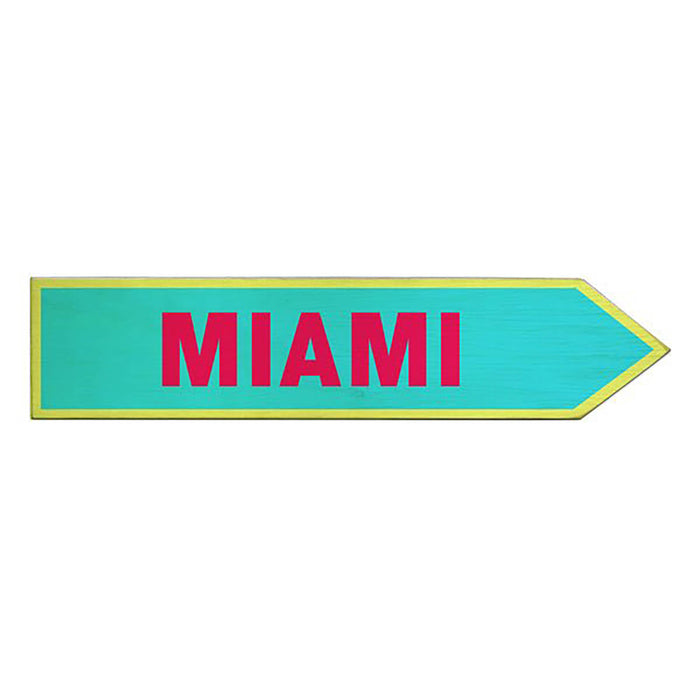 US City Wood Arrow Sign