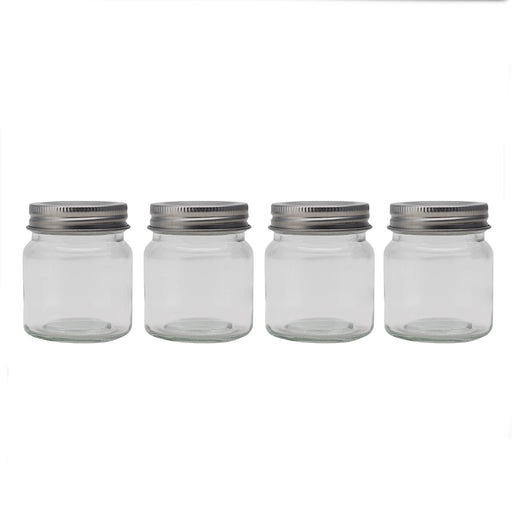 Mini Mason Glass Jars - w/lids - 2.5 ounces - 4 pack