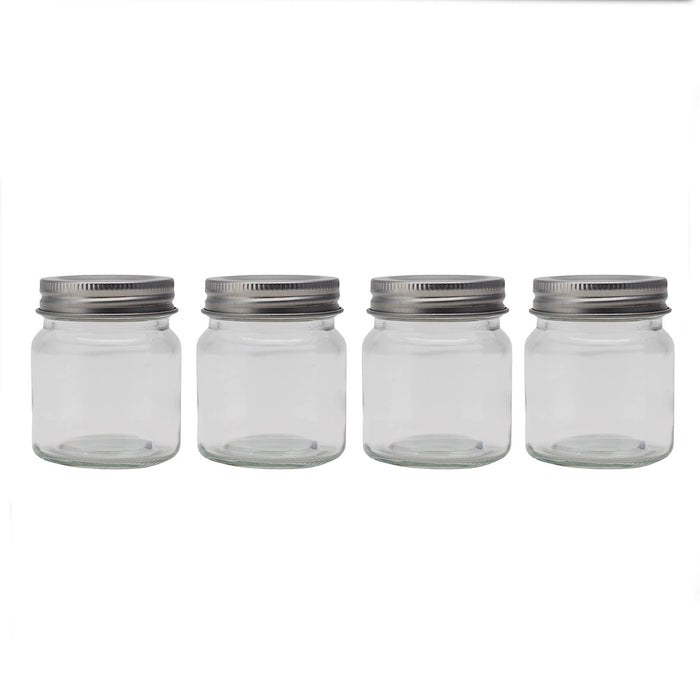 Mini Mason Glass Jars - w/lids - 2.5 ounces - 4 pack