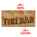 CUSTOMIZABLE Large Plank Sign - 11 3/4" x 23 3/4" - Tiki Bar - Neutral