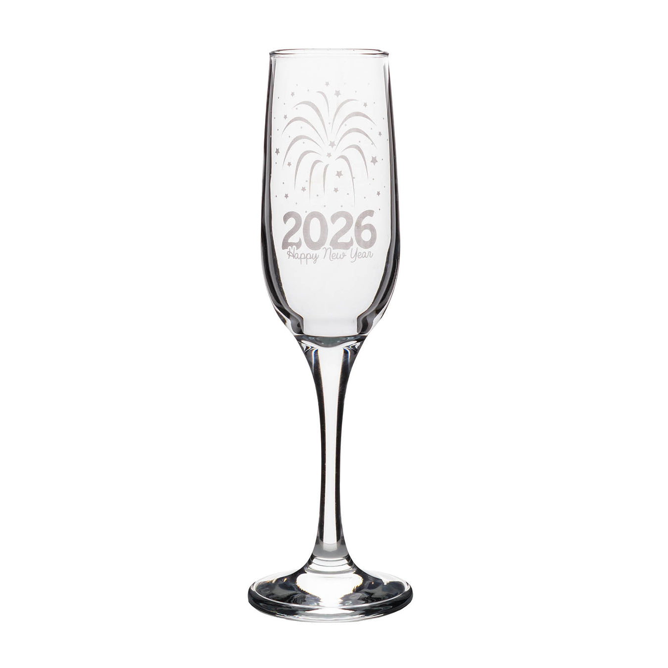 New Years Champagne Glass -  2026 - 7.5oz Flute