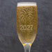 New Years Champagne Glass -  2027 - 6 ounce