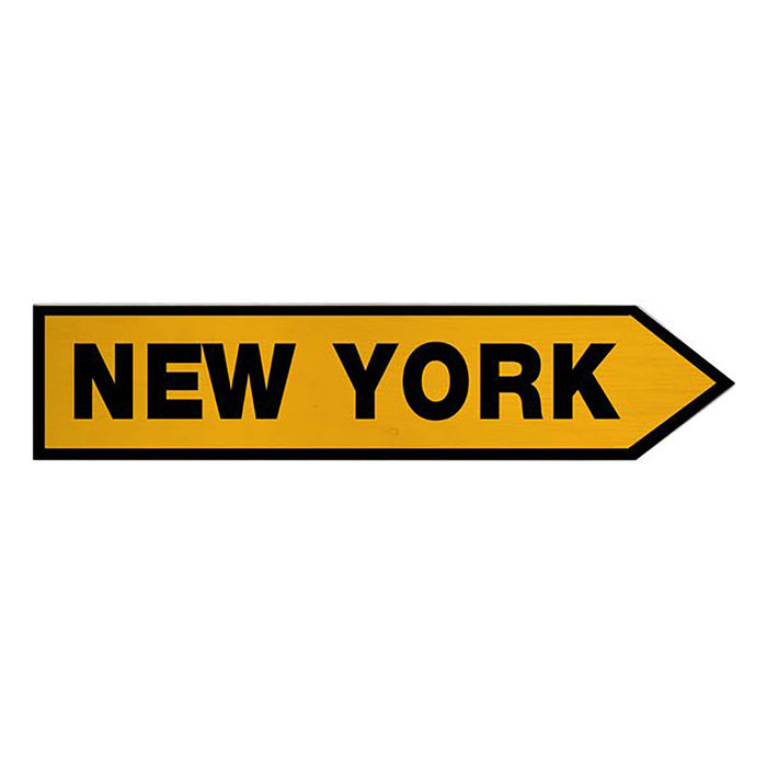 US City Wood Arrow Sign