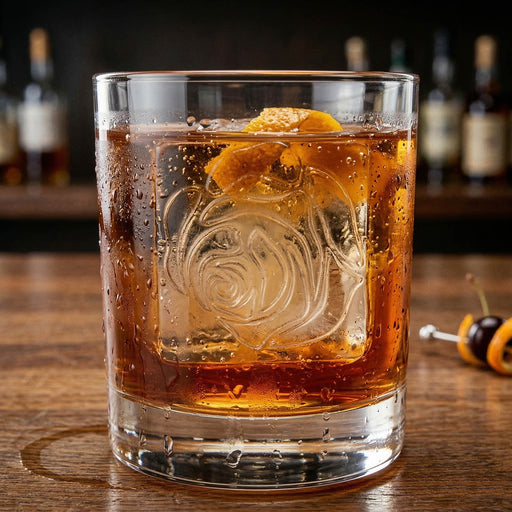 BarConic® Ice Shaped Tong with Rose Design