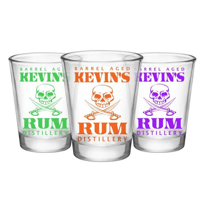 CUSTOMIZABLE - 1.75oz Clear Shot Glass - Rum Distillery - 12 Count