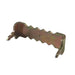 Metal screw anchor on a white background