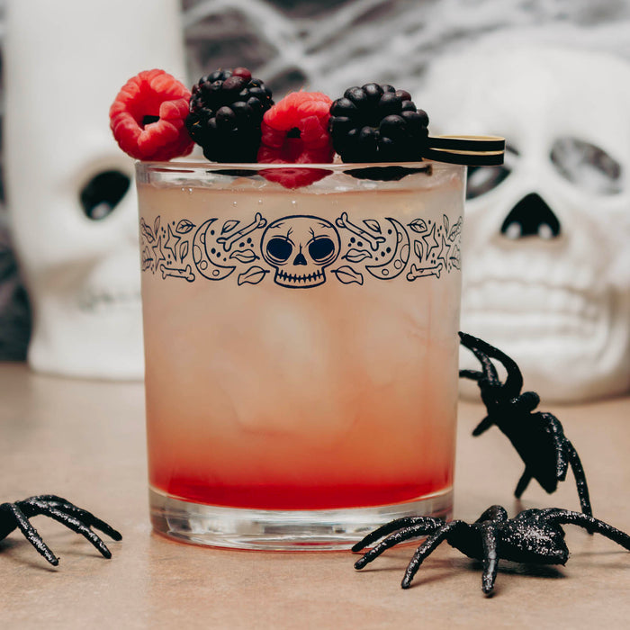 BarConic® Glassware - Skull Theme - Old Fashion Glass - 10 ounce