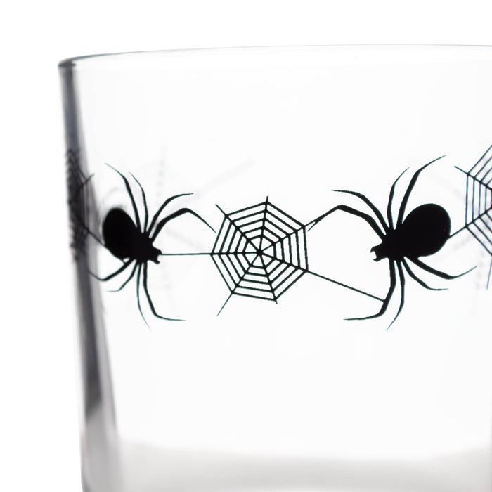 BarConic® Glassware - Spider Theme - Old Fashion Glass - 10 ounce