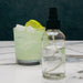 Boston Round Craft Bartending Bottle w/ Black Atomizer - Clear 4oz