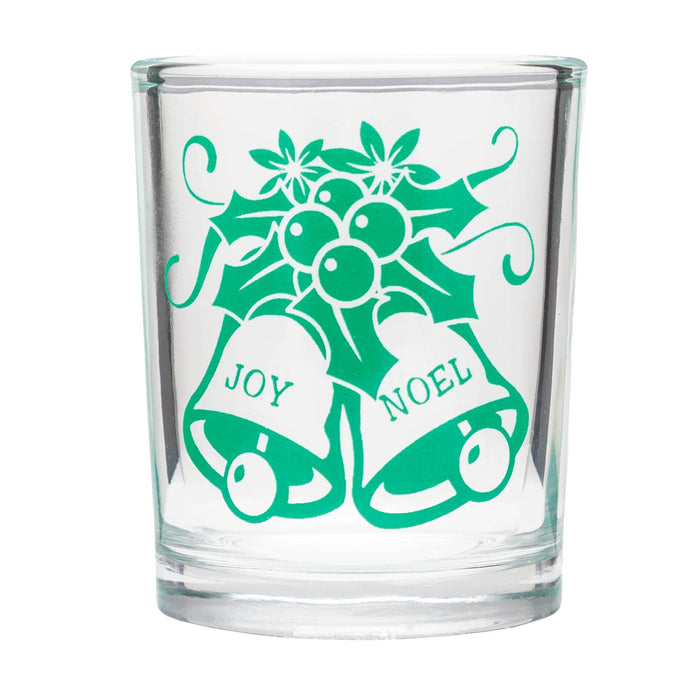 VOTIVE/SHOT GLASS - CHRISTMAS BELLS - 2.5 OUNCE