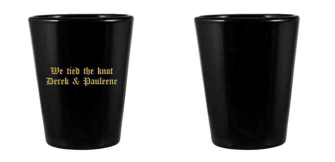 1.5 oz Custom BarConic® Black Shot Glass