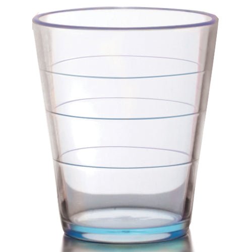 Custom 2oz Translucent Assorted Color Plastic Shot Glasses Blue