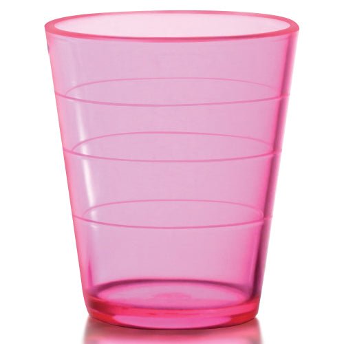 Custom 2oz Translucent Assorted Color Plastic Shot Glasses Pink