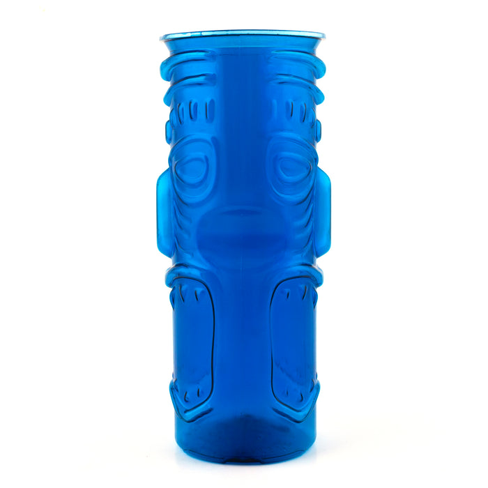 Blue Plastic Tiki Cup - 32 ounce