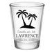 CUSTOMIZABLE - 1.75oz Clear Wedding Shot Glass - Palm Trees