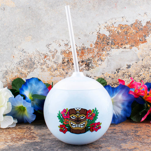 Spherical Cocktail Ball - Tiki - 24 ounce