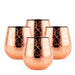 Copper Etched Stemless Wine Glass -Set of 4