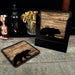 Wooden Square Coasters - Rustic Animal Theme - Set of 4 - Options Available