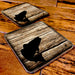 Wooden Square Coasters - Rustic Animal Theme - Set of 4 - Options Available