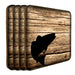 Wooden Square Coasters - Rustic Animal Theme - Set of 4 - Options Available