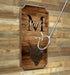 CUSTOMIZABLE Wall Mounted Ring Toss Game with Bottle Opener - Name Monogram Design