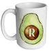 CUSTOMIZABLE 15 ounce Coffee Mug - MONOGRAM - Avocados