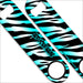 "ADD YOUR NAME" SPEED Bottle Opener – Zebra Patterns – Several Color Options - Blue