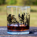 BarConic® Glassware - Old Fashion Glass - Forest Scene - 10 ounce