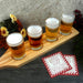 BarConic® Wooden Beer Sampler Paddle - 4 Glass Slots