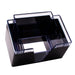 NAPKIN BAR CADDY - 3 COMPARTMENT- BLACK/CLEAR