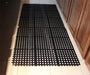 Floor Matting - Rubber Anit-Fatigue - Black Interlocking