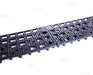  San Jamar 3 1/2" x 12" Black Interlocking Bar Mat Strip 