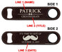 ADD YOUR NAME Speed Bottle Opener - Groomsman Leather Print