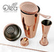 Olea™ Bar Set - Copper Plated - 4 Piece (Bar Spoon Tip Option)