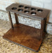 Counter Caddies™ - Walnut-Stained Straight Shelf - w/ K-Cup Holes - empty