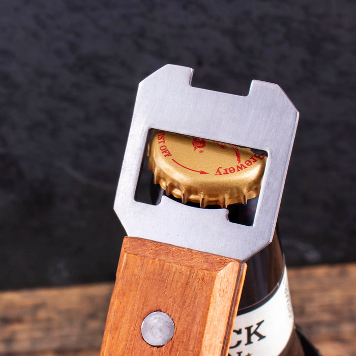 Wood Corkscrew w/Bottle Stopper