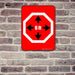 Metal Sign Kolorcoat™ - 6 Feet Apart - 9X12