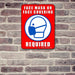 Metal Sign Kolorcoat™ - Face Mask - 9X12