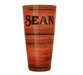 ADD YOUR NAME - Cocktail Shaker Tin - 28 oz weighted - Wood - Rim Facing UP