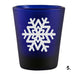 Blue Shot Glass - Snowflakes 5