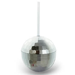 Disco Ball Tumbler W/Straw - 16 Ounce