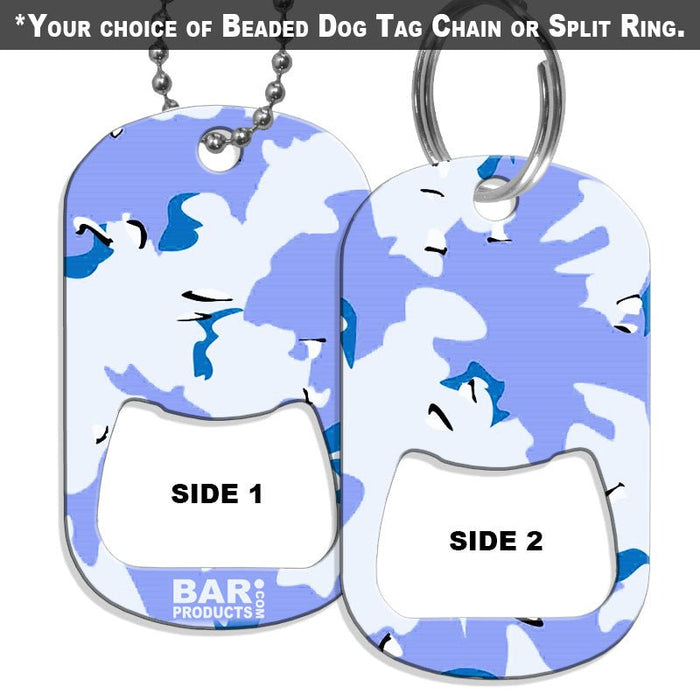 Dog Tag Opener - Light Blue CAMO