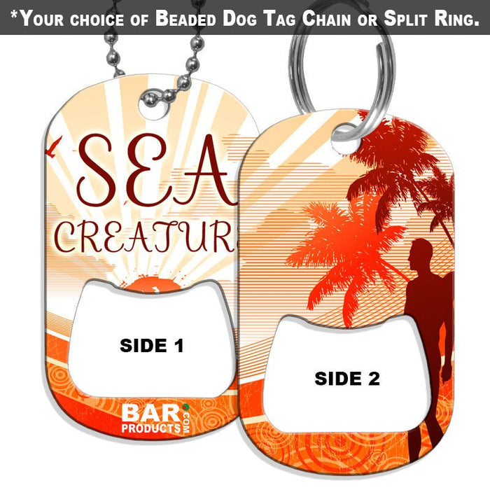 Dog Tag Bottle Opener - Sea Creature