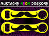 Dog Bone Bottle Openers - Mustache - Yellow