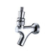 Chrome beer faucet on a white background